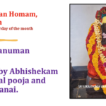 Sat 19th July – Hanuman Homam, Abhishekam